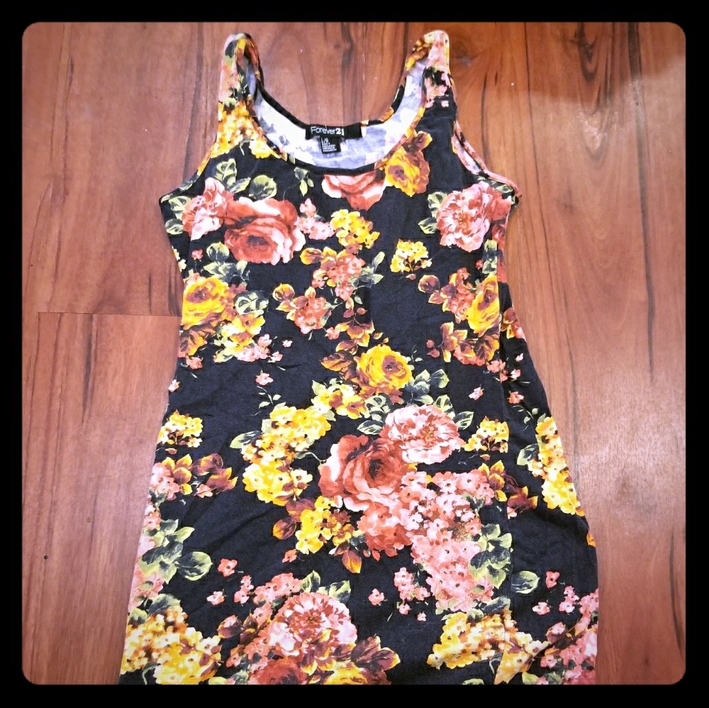 Floral tight dress
